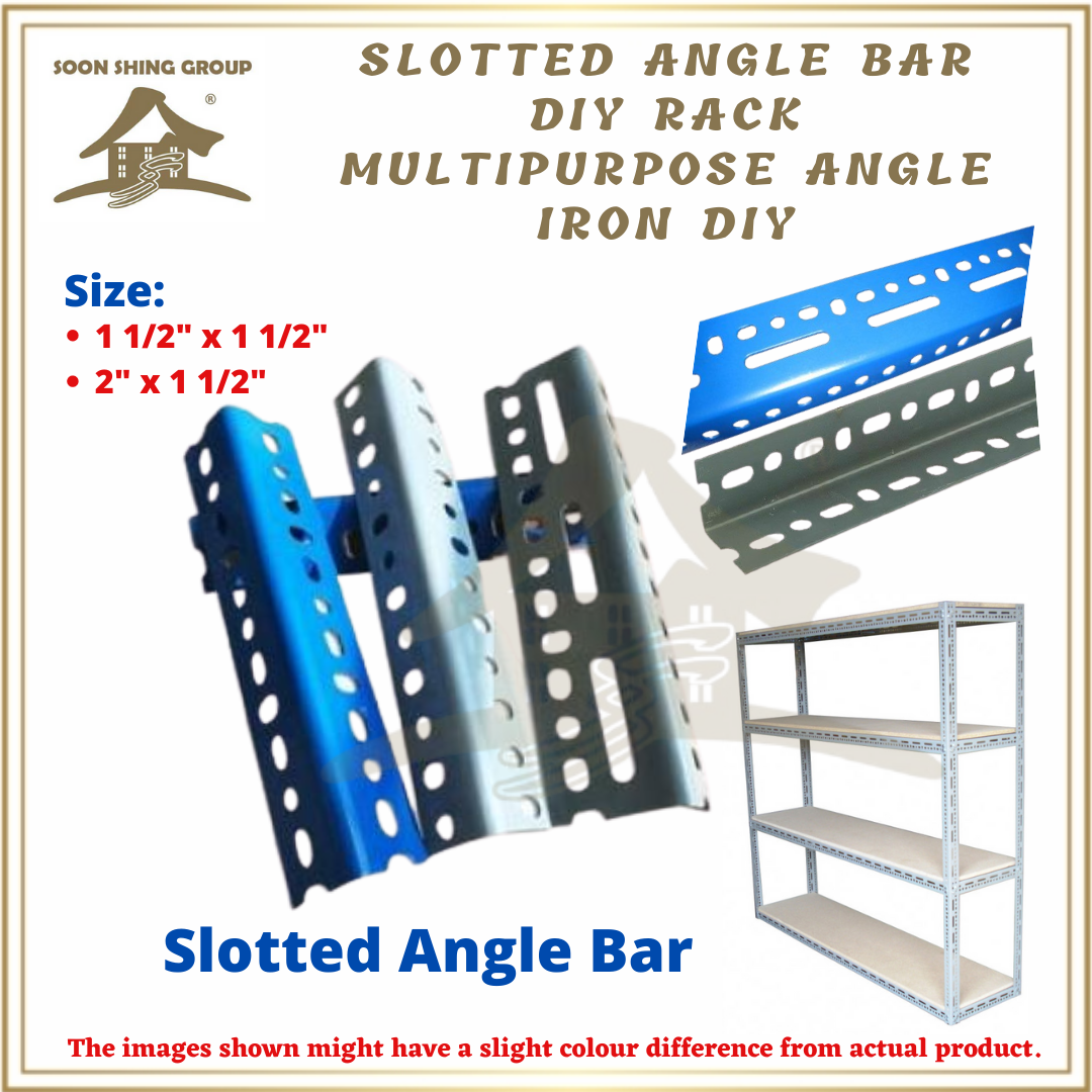 Slotted Angle Bar DIY Rack Multipurpose Angle Iron DIY Besi Angle Rak slotted-angle-bar-diy-rack-multipurpose-angle-iron-diy-besi-angle-rak