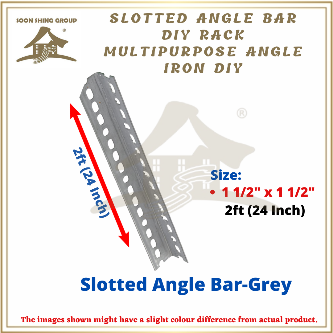 Slotted Angle Bar DIY Rack Multipurpose Angle Iron DIY / Besi Angle Rak