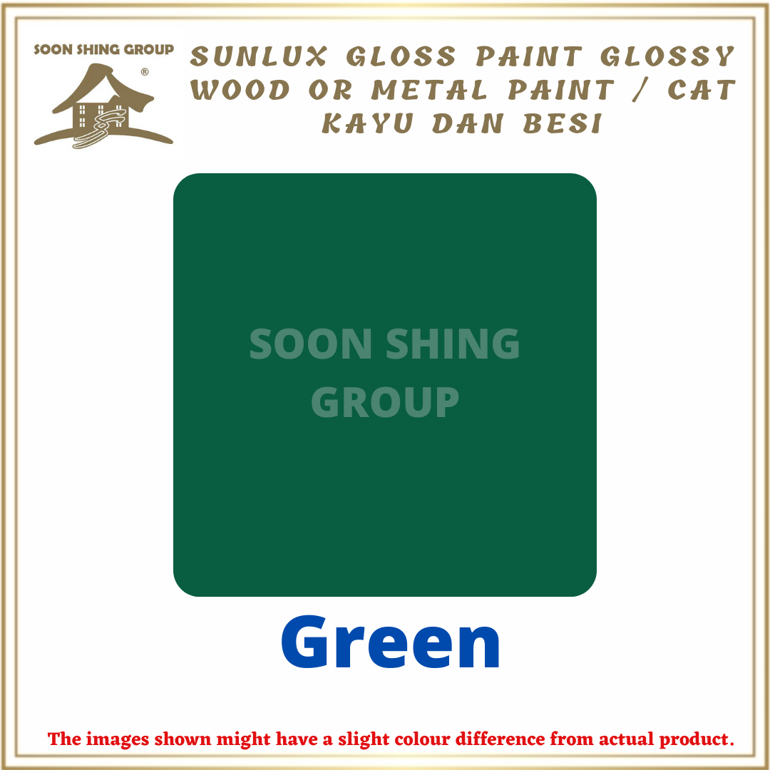 Sunlux Gloss Paint High Gloss Wood & Metal Paint / Cat Minyak / Cat