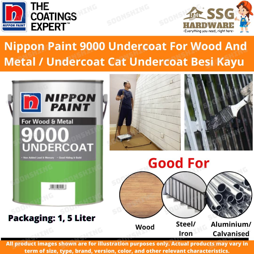 Nippon Paint 9000 Undercoat For Wood And Metal / Primer Paint / Cat