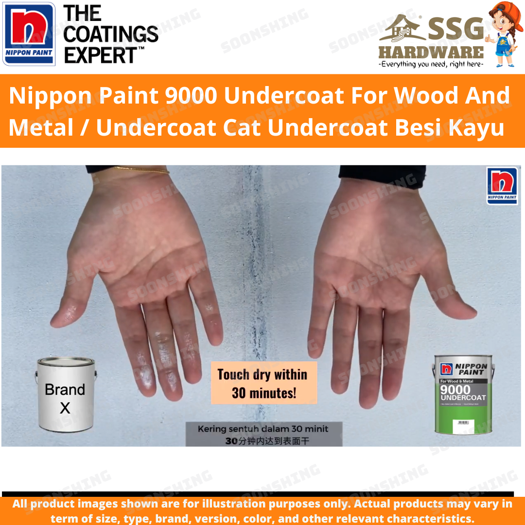 Nippon Paint 9000 Undercoat For Wood And Metal / Primer Paint / Cat