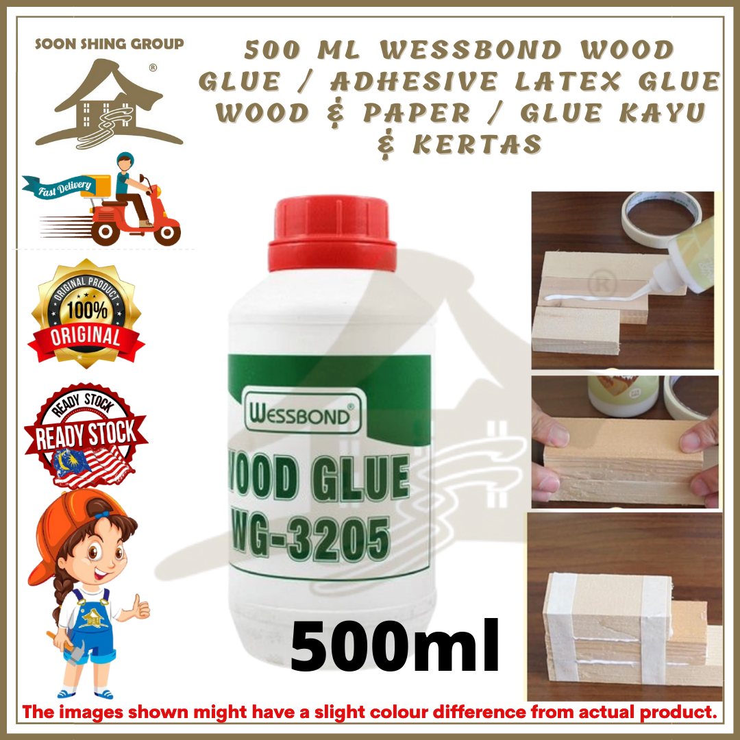 500g WOOD GLUE / Adhesive Latex Glue Wood & Paper / Glue Kayu & Kertas