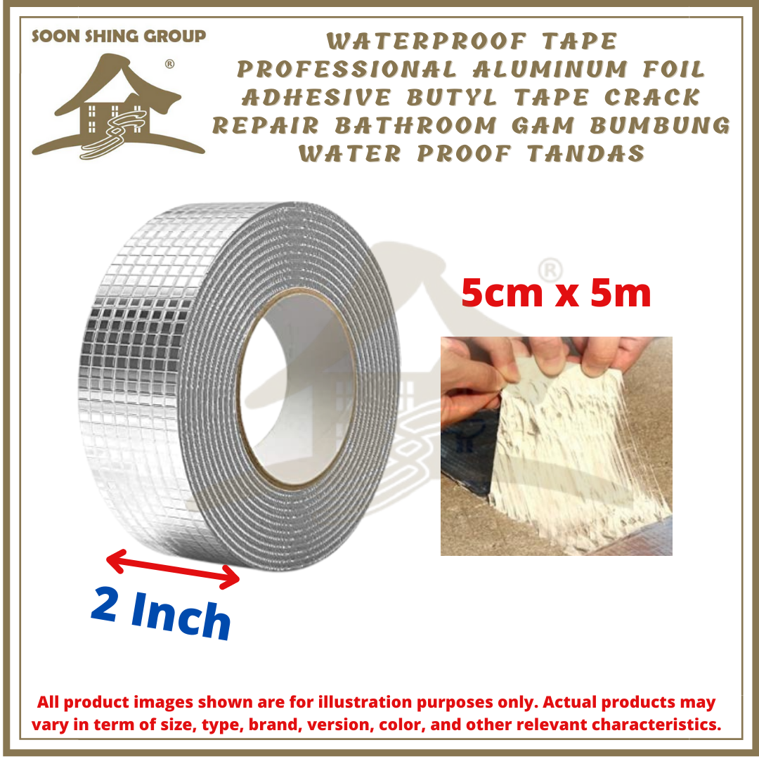 Antileakage Selfadhesive Waterproof Tape Butyl Tape Aluminum Foil Auto Fix Tape power Gam