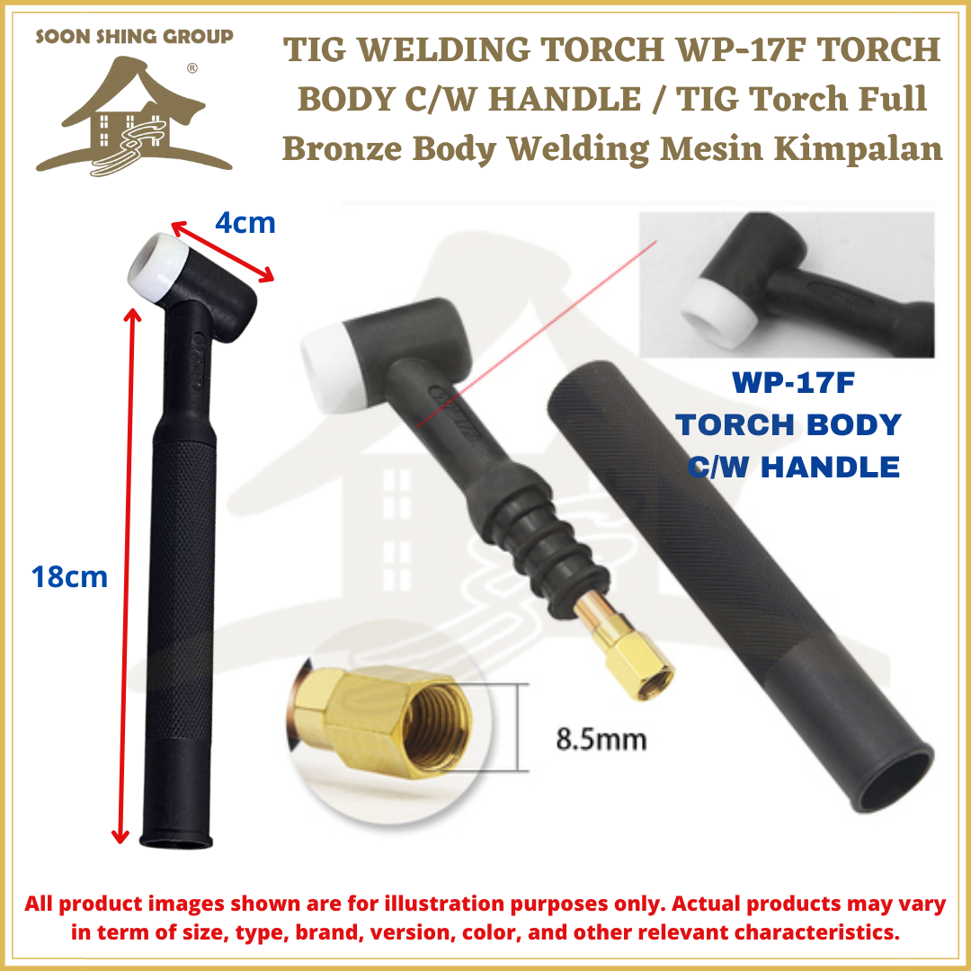 TIG WELDING TORCH WP17F TORCH BODY C/W HANDLE / TIG Torch Full Bronze