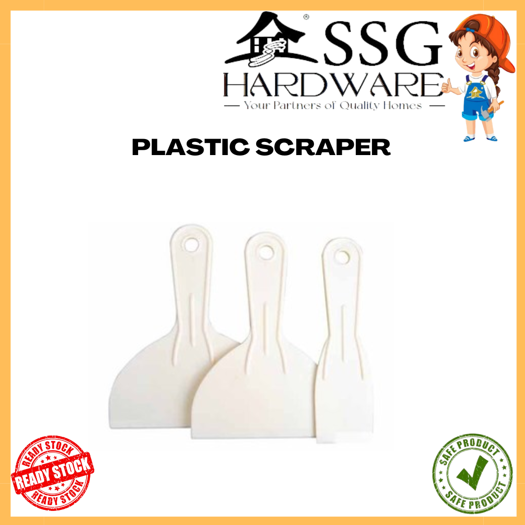 PLASTIC SCRAPER / PVC SCRAPER (WHITE) / PLASTIC SCRAPER / PAINT ...