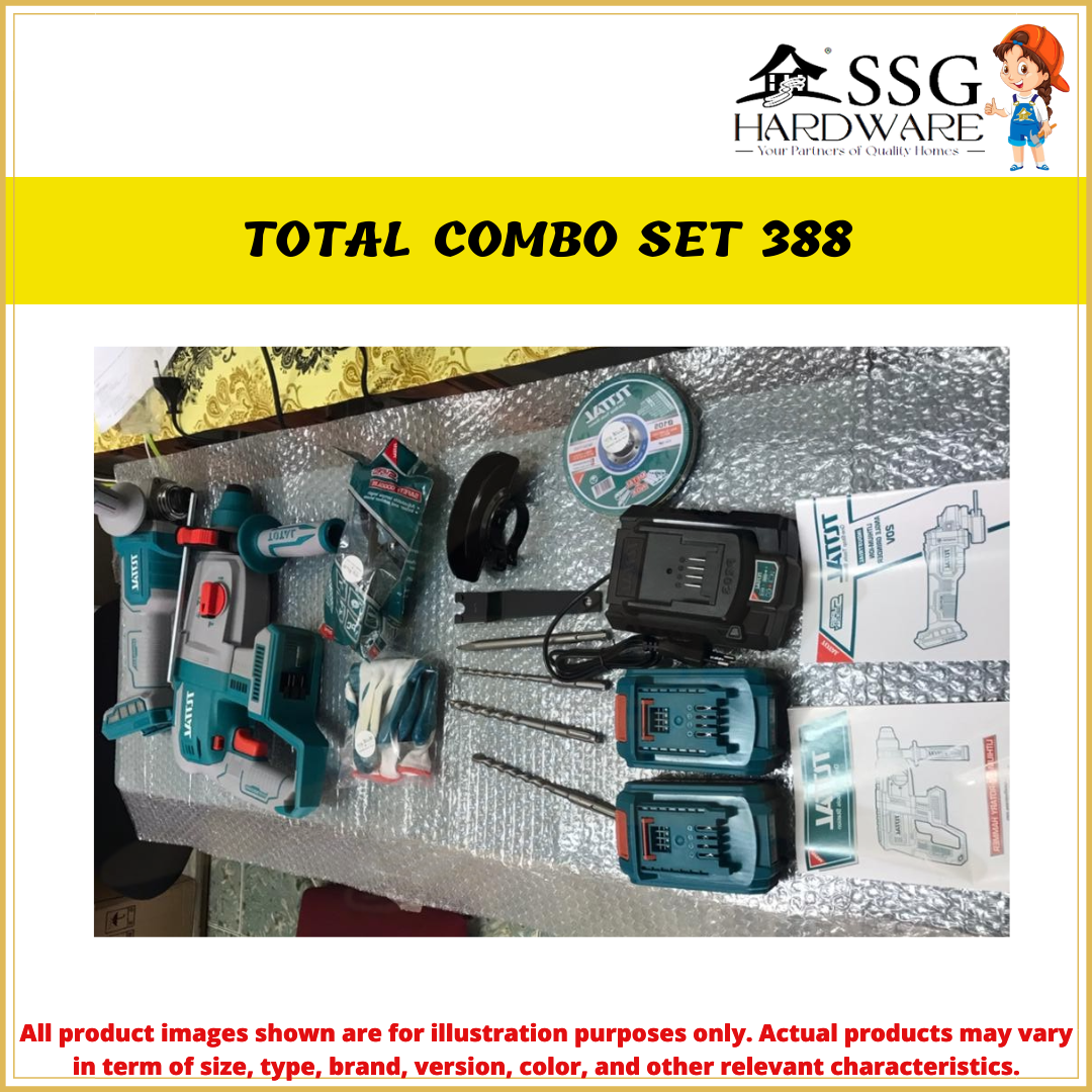 TOTAL COMBO SET 388 /TOTAL LI-ION 3 PCS BRUSHLESS MOTOR TOTAL COMBO SET 388 /TOTAL LI-ION 3 PCS BRUSHLESS MOTOR