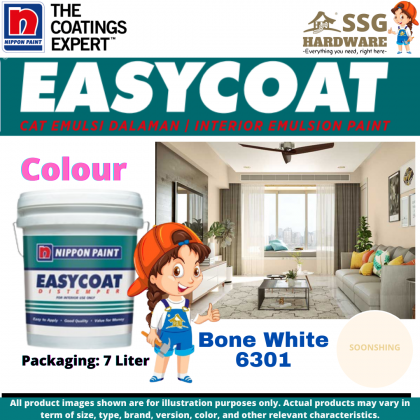 SEC04 7L Nippon Paint Easycoat Interior Emulsion Paint/ Ceiling, Cat ...