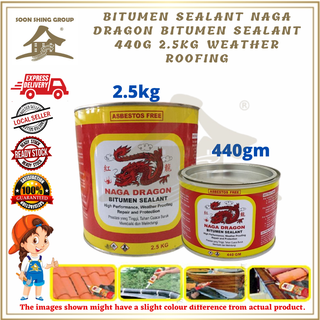 Bitumen Sealant Naga Dragon Bitumen Sealant 440g 2.5kg Weather Roofing