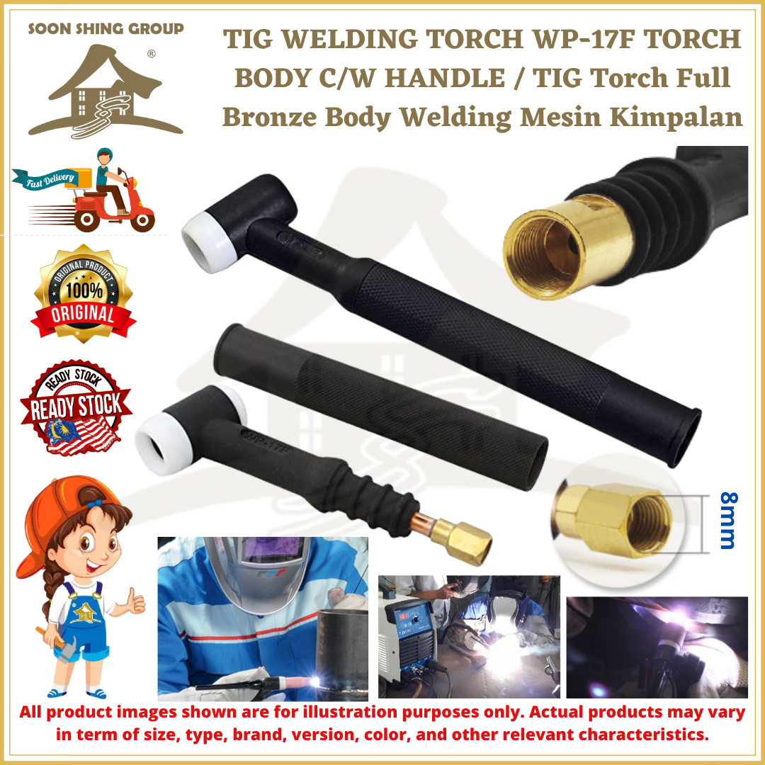 TIG WELDING TORCH WP17F TORCH BODY C/W HANDLE / TIG Torch Full Bronze
